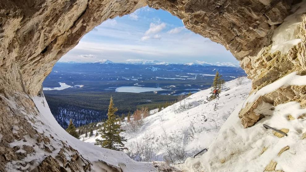 Views of Whitehorse from the Gray Mountain cave